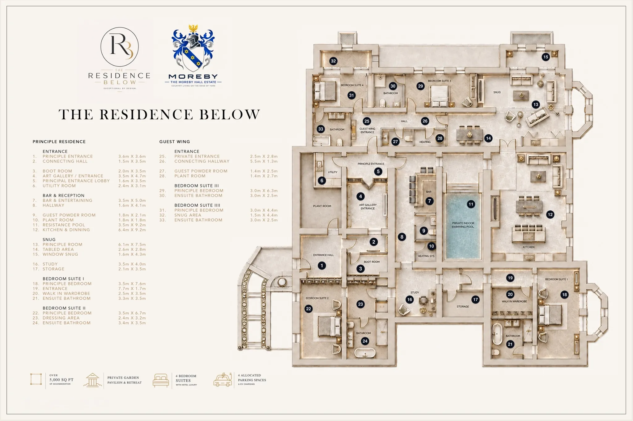 Floor plan of The Residence Below