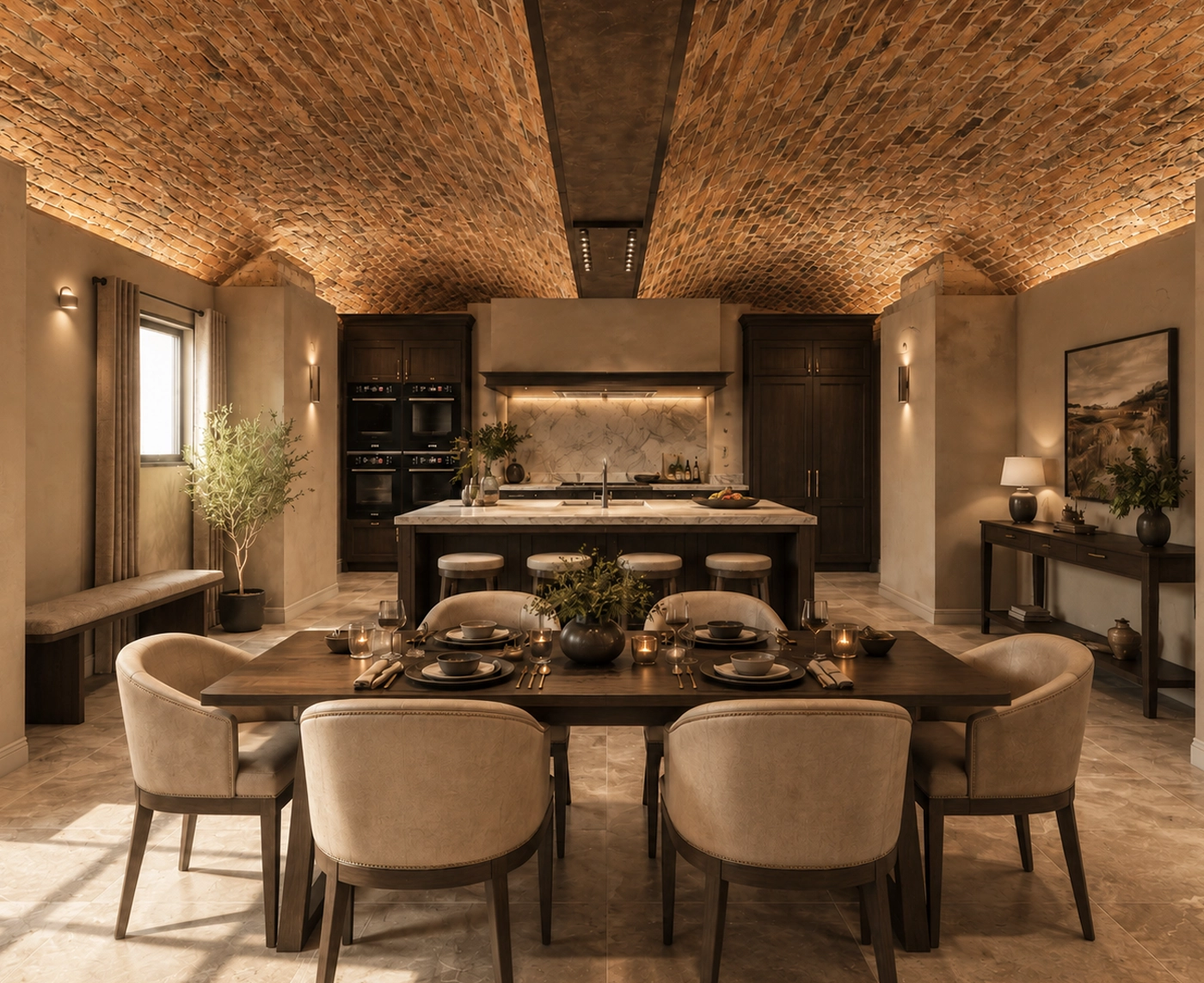 Kitchen and dining room